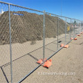 Fencing mobile galvanizzato a catena temporanea